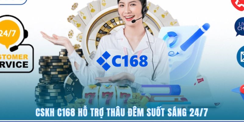 C168 - Link Trang Chủ C168.COM Chính Thức T7/2026 Nhận +168K 25 Đội ngũ nhân viên CSKH 24/7 được đào tạo chuyên nghiệp, hỗ trợ hết mình qua đa kênh